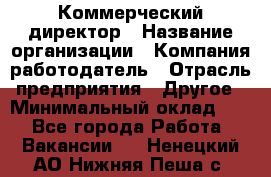 Коммерческий директор › Название организации ­ Компания-работодатель › Отрасль предприятия ­ Другое › Минимальный оклад ­ 1 - Все города Работа » Вакансии   . Ненецкий АО,Нижняя Пеша с.